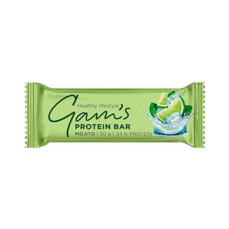 Protein Bar - Mojito with 34% protein, Gam's, 50 g