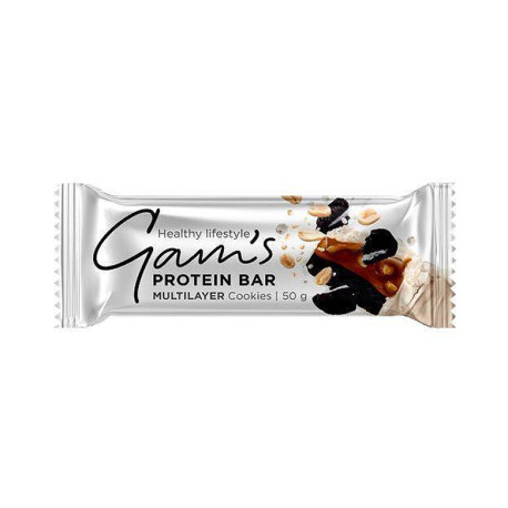 Protein Bar - Multilayer Cookies with 26% protein, Gam's, 50 g