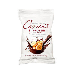 Freeze-dried bananas in dark chocolate, Gam's, 70 g