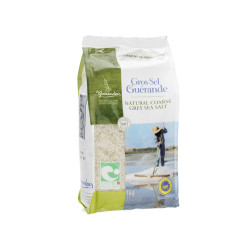 Natural Coarse Gray (Celtic) Sea Salt, Le Guérandais, 1 kg