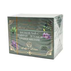 Herbal tea with saffron - detox and digestion, Saffron Deluxe, 20 filter bags