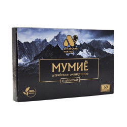 Purified Mumijo (Shilajit), Altayskiy Nektar, 60 tablets