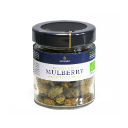Organic dried mulberries with spirulina, Senaro, 80 g