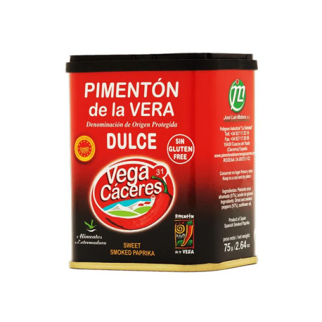 Sweet smoked paprika, Pimenton de la Vera, 75 g Sweet smoked paprika, Pimenton de la Vera, 75 g