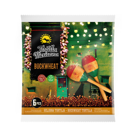 Wheat Tortilla with Buckwheat, Tortilla Mexicana, 390 g Wheat Tortilla with Buckwheat, Tortilla Mexicana, 390 g