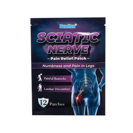 Sciatic Nerve Pain Relief Patch, Sumifun, 12 pcs
