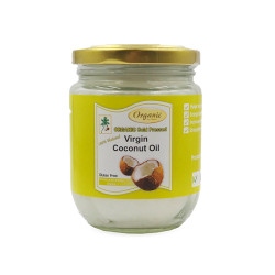 Organic coconut oil, cold pressed, 200 ml