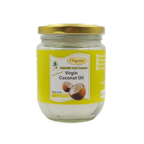 Органично кокосово масло, нерафинирано, 200 мл.