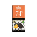 Dark Vegan Chocolate 74% with orange, Trapa, 80 g