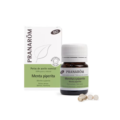 Peppermint essential oil pearls, Pranarom - 60 pearls