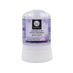 Natural Alum Crystal Deodorant - Lavender, U&I, 45 g / 80 g