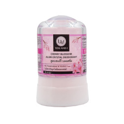 Natural Alum Crystal Deodorant - Cherry Blossom, U&I, 45 g / 80 g