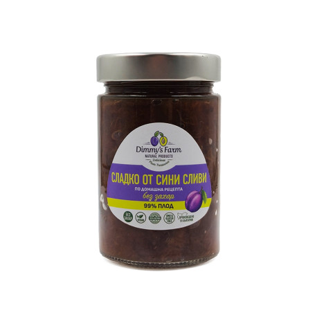 Homemade Plum Jam, sugar-free, Dimmy's Farm, 330 g Homemade Plum Jam, sugar-free, Dimmy's Farm, 330 g