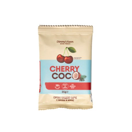 Cherry Coco - Raw Fruit Bar, Dimmys's Farm, 35 g Cherry Coco - Raw Fruit Bar, Dimmys's Farm, 35 g