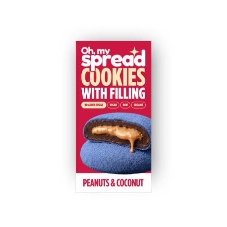 БИО Веган бисквити - кокос и фъстъци, Oh, my spread, 60 гр. БИО Веган бисквити - кокос и фъстъци, Oh, my spread, 60 гр.