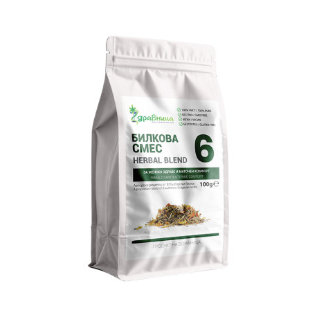 Herbal Blend 6 (Female Care & Uterine Comfort), Zdravnitza, 100 g
