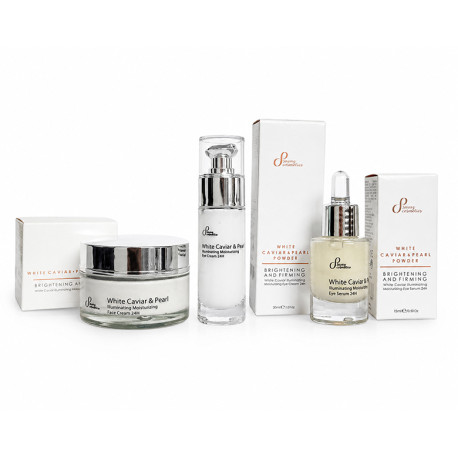 Radiant Skin Routine with White Caviar and Pearl Powder