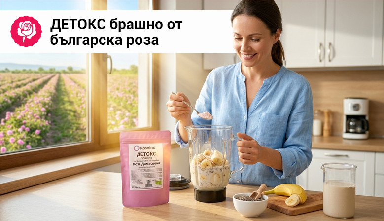 Детокс брашно от българска роза - Rosalax