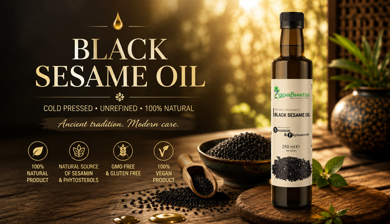 Black sesame oil from Zdravnitza